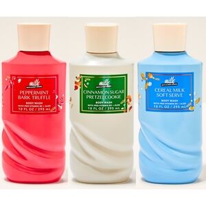 Milk Bar Body Wash Set of 3 NEW by Bath & Body Works 10oz Each